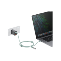 ENERGEA LASSO LANYARD C-C CABLE 480MBPS, 240W WITH LANYARD CARD 1.5M -SAGE