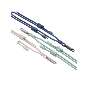 ENERGEA LASSO LANYARD C-C CABLE 480MBPS, 240W WITH LANYARD CARD 1.5M -SAGE