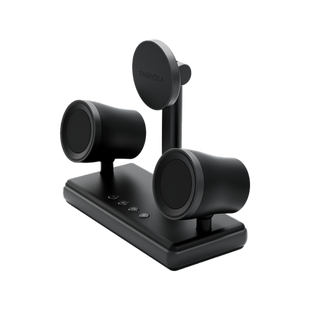 ENERGEA MAGAUDIO STAND, 2IN1 SPEAKERPHONE & QI2 MAGNETIC FAST WIRELESS CHARGER - GUNMETAL