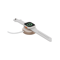 ENERGEA MAGDUO ARC, 2IN1 PHONE  AND APPLE WATCH CHARGER WITH RETRACTABLE CABLE- GOLD