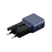 ENERGEA TRAVELGO ADAPTER 45, 2C 45W - BLUE