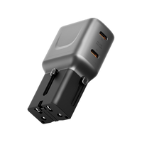 ENERGEA TRAVELGO ADAPTER 45, 2C 45W - GUNMETAL