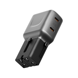ENERGEA TRAVELGO ADAPTER 45, 2C 45W - GUNMETAL