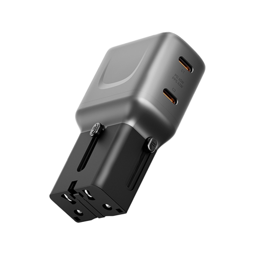 ENERGEA TRAVELGO ADAPTER 45, 2C 45W - GUNMETAL