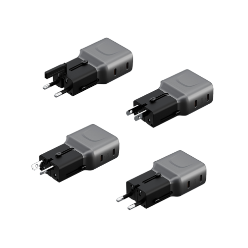 ENERGEA TRAVELGO ADAPTER 45, 2C 45W - GUNMETAL