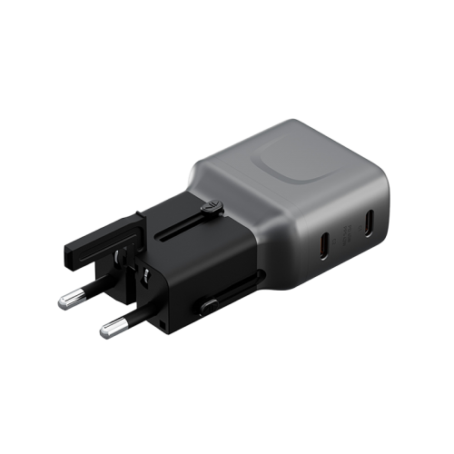 ENERGEA TRAVELGO ADAPTER 45, 2C 45W - GUNMETAL