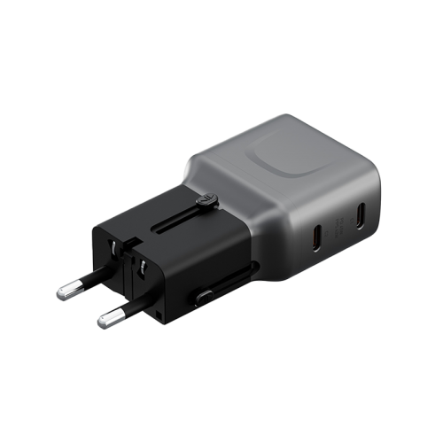 ENERGEA TRAVELGO ADAPTER 45, 2C 45W - GUNMETAL