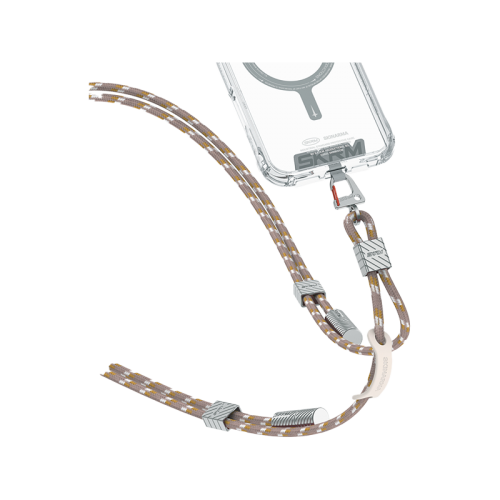 SkinArama Dyno Ve 2-In-1 USB-C to USB-C 240W Lanyard and Charging Cable - Beige BIRCH