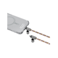 SkinArama Dyno Ve 2-In-1 USB-C to USB-C 240W Lanyard and Charging Cable - Beige BIRCH