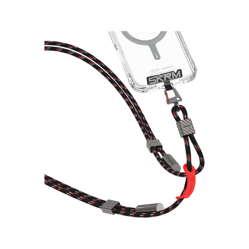 SkinArama Dyno Ve 2-In-1 USB-C to USB-C 240W Lanyard and Charging Cable - Black OBSIDIAN