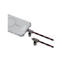 SkinArama Dyno Ve 2-In-1 USB-C to USB-C 240W Lanyard and Charging Cable - Black OBSIDIAN