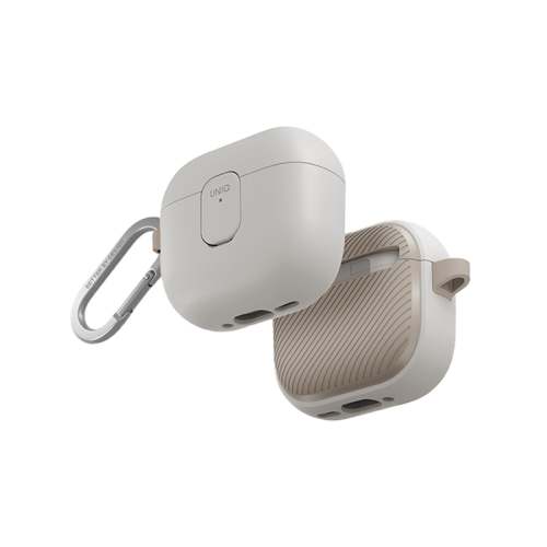 UNIQ CLYDE AIRPODS 4TH GEN (2024) LOCK CASE - MIST GREY (MIST GREY/KHAKI)