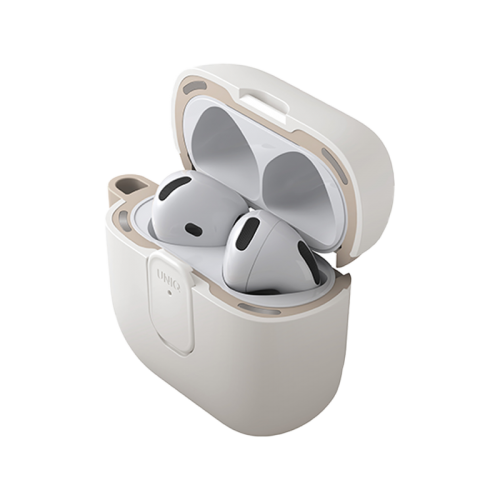 UNIQ CLYDE AIRPODS 4TH GEN (2024) LOCK CASE - MIST GREY (MIST GREY/KHAKI)