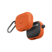 UNIQ CLYDE AIRPODS 4TH GEN (2024) LOCK CASE - VOLT ORANGE (VOLT ORANGE/CHARCOAL)