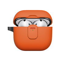 UNIQ CLYDE AIRPODS 4TH GEN (2024) LOCK CASE - VOLT ORANGE (VOLT ORANGE/CHARCOAL)