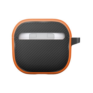 UNIQ CLYDE AIRPODS 4TH GEN (2024) LOCK CASE - VOLT ORANGE (VOLT ORANGE/CHARCOAL)
