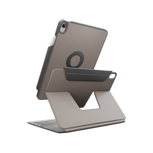 UNIQ ROVUS SNAPMOUNT MAGNETIC 360 ROTATING DETACHABLE CASE FOR IPAD (A16/10TH GEN) - FLINT GREY (FLINT GREY)