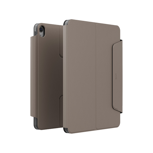 UNIQ ROVUS SNAPMOUNT MAGNETIC 360 ROTATING DETACHABLE CASE FOR IPAD AIR 11 (M2-M3) - FLINT GREY (FLINT GREY)