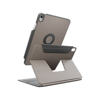 UNIQ ROVUS SNAPMOUNT MAGNETIC 360 ROTATING DETACHABLE CASE FOR IPAD AIR 11 (M2-M3) - FLINT GREY (FLINT GREY)