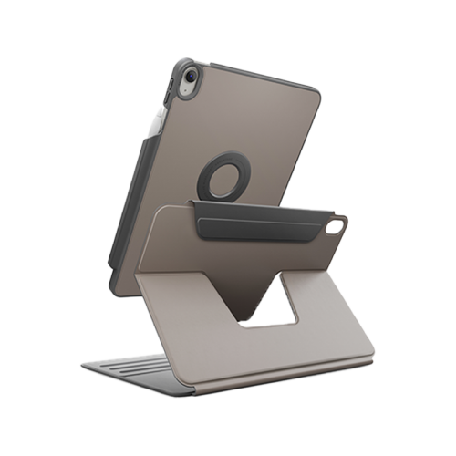 UNIQ ROVUS SNAPMOUNT MAGNETIC 360 ROTATING DETACHABLE CASE FOR IPAD AIR 11 (M2-M3) - FLINT GREY (FLINT GREY)