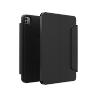 UNIQ ROVUS SNAPMOUNT MAGNETIC 360 ROTATING DETACHABLE CASE FOR IPAD PRO 11 (M4) - DALLAS BLACK (DALLAS BLACK)