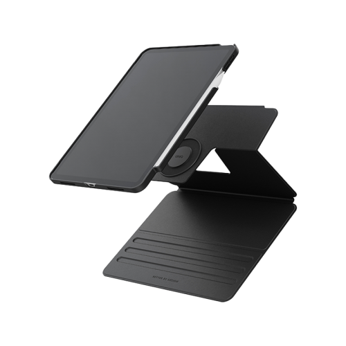 UNIQ ROVUS SNAPMOUNT MAGNETIC 360 ROTATING DETACHABLE CASE FOR IPAD PRO 11 (M4) - DALLAS BLACK (DALLAS BLACK)