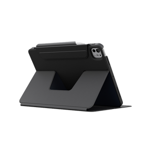 UNIQ ROVUS SNAPMOUNT MAGNETIC 360 ROTATING DETACHABLE CASE FOR IPAD PRO 11 (M4) - DALLAS BLACK (DALLAS BLACK)
