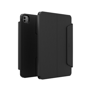 UNIQ ROVUS SNAPMOUNT MAGNETIC 360 ROTATING DETACHABLE CASE FOR IPAD PRO 13 (M4) - DALLAS BLACK (DALLAS BLACK)