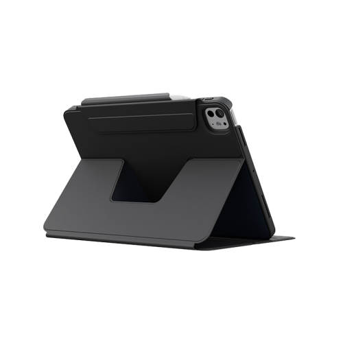 UNIQ ROVUS SNAPMOUNT MAGNETIC 360 ROTATING DETACHABLE CASE FOR IPAD PRO 13 (M4) - DALLAS BLACK (DALLAS BLACK)