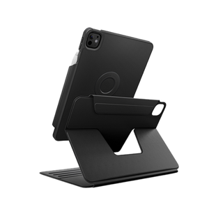 UNIQ ROVUS SNAPMOUNT MAGNETIC 360 ROTATING DETACHABLE CASE FOR IPAD PRO 13 (M4) - DALLAS BLACK (DALLAS BLACK)