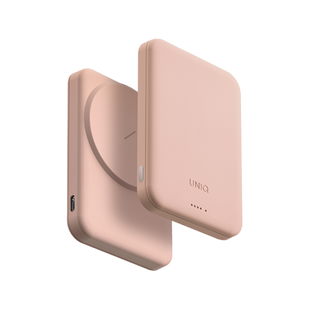 UNIQ LYDEN LEXA 5000MAH MAGNETIC FAST WIRELESS USB-C PD POWER BANK - BLUSH PINK (BLUSH PINK)