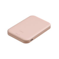 UNIQ LYDEN LEXA 5000MAH MAGNETIC FAST WIRELESS USB-C PD POWER BANK - BLUSH PINK (BLUSH PINK)