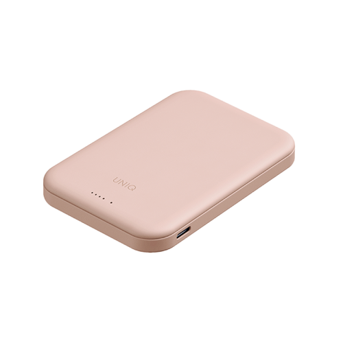UNIQ LYDEN LEXA 5000MAH MAGNETIC FAST WIRELESS USB-C PD POWER BANK - BLUSH PINK (BLUSH PINK)