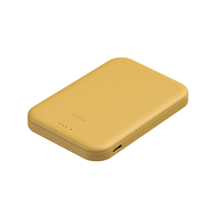 UNIQ LYDEN LEXA 5000MAH MAGNETIC FAST WIRELESS USB-C PD POWER BANK - CANARY YELLOW (CANARY YELLOW)