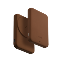 UNIQ LYDEN LEXA 5000MAH MAGNETIC FAST WIRELESS USB-C PD POWER BANK - CARAMEL (CARAMEL)
