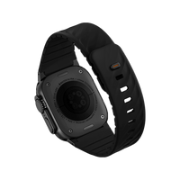 UNIQ FLUO MAGNETIC APPLE WATCH STRAP WITH CONNECTOR BUNDLE 49-40MM - MIDNIGHT BLACK (MIDNIGHT BLACK)