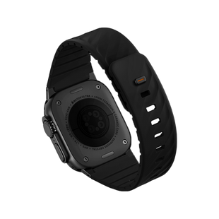 UNIQ FLUO MAGNETIC APPLE WATCH STRAP WITH CONNECTOR BUNDLE 49-40MM - MIDNIGHT BLACK (MIDNIGHT BLACK)