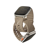 UNIQ FLUO MAGNETIC APPLE WATCH STRAP WITH CONNECTOR BUNDLE 49-40MM - SOFT SAND (SOFT SAND)