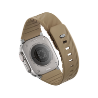 UNIQ FLUO MAGNETIC APPLE WATCH STRAP WITH CONNECTOR BUNDLE 49-40MM - SOFT SAND (SOFT SAND)