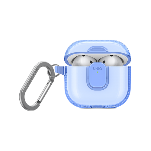 UNIQ GLASE PRO AIRPODS 4TH GEN LOCK CASE - CLOUDY BLUE (CLOUDY BLUE)