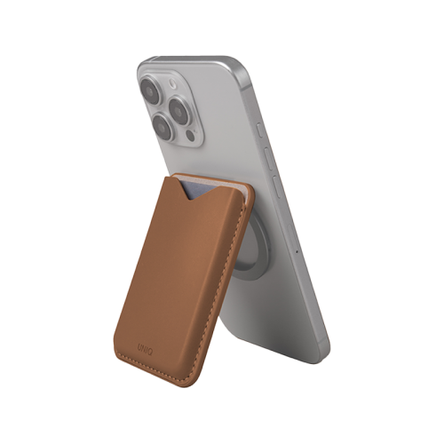 UNIQ LYDEN EVO MAGNETIC STAND CARD HOLDER - CARAMEL (CARAMEL)