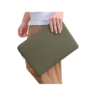 UNIQ CYPRUS RIDGE EDITION WATER-RESISTANT NEOPRENE LAPTOP SLEEVE 13” (UP TO 14") - DARK SAGE GREEN (DARK SAGE GREEN)