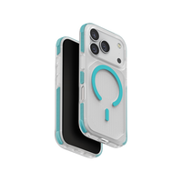 UNIQ HYBRID IPHONE 17 PRO MAX (2025) 6.9 MAGCLICK CHARGING COMBAT ACTIVE - FROST CLEAR / TURQUOISE