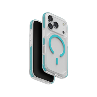 UNIQ HYBRID IPHONE 17 PRO MAX (2025) 6.9 MAGCLICK CHARGING COMBAT ACTIVE - FROST CLEAR / TURQUOISE