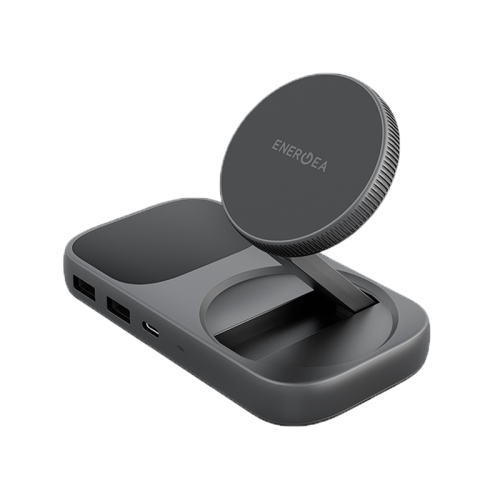 ENERGEA WIDOCK PLUS, 7 IN 1  USB-C 3.1 DOCK WITH QI2 CHARGING - GUNMETAL
