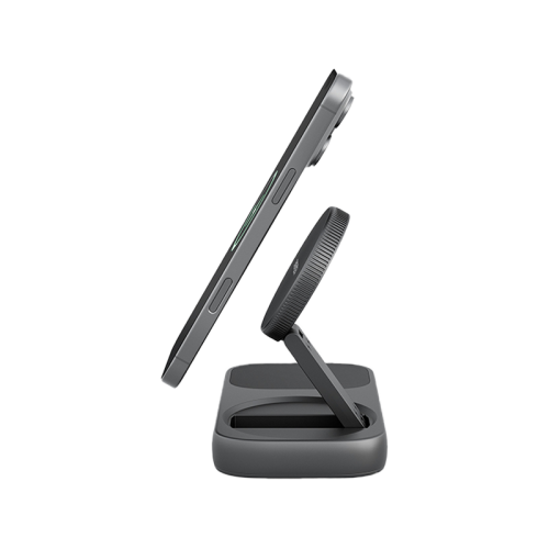 ENERGEA WIDOCK PLUS, 7 IN 1  USB-C 3.1 DOCK WITH QI2 CHARGING - GUNMETAL