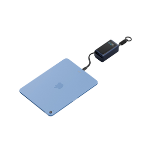 ENERGEA COMPAC ARC 45, 10000MAH POWERBANK WITH BUILT IN 70CM USB-C CABLE PD45W -  BLUE