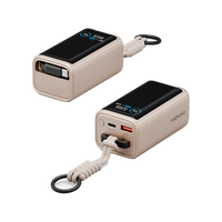 ENERGEA COMPAC ARC 45, 10000MAH POWERBANK WITH BUILT IN 70CM USB-C CABLE PD45W -  GOLD