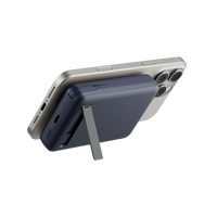 Energea MagPac Pro Plus MagSafe 10000mAh Power Bank Built-In USB-C Cable With Built In Stand - Blue