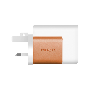 Energea Ampcharge 1-Port USB-C & 1-Port USB-A GaN 35W Wall Charger - Orange